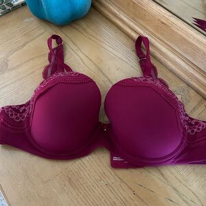 Soma Burgundy Lace Bra